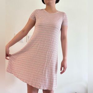 Madewell Striped Swing Dress